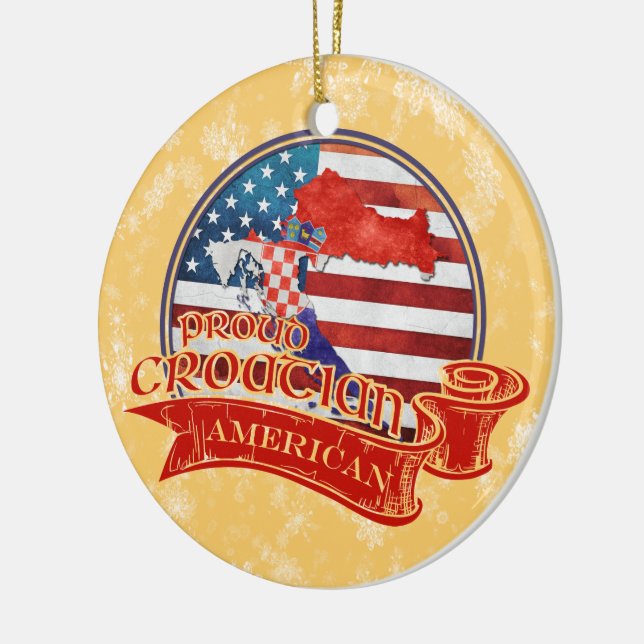 Ornamento croata de Navidad americano (Izquierda)