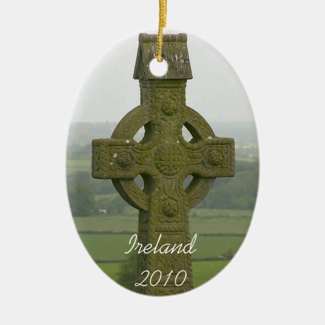 Ornamento cruzado del navidad de Irlanda (Frente)