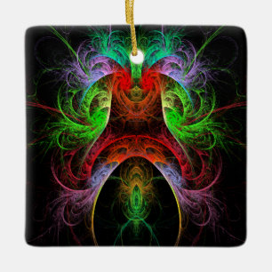 Ornamento cuadrado de arte abstracto carnaval