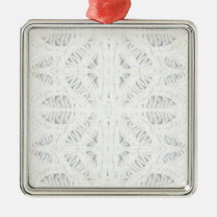 Ornamento cuadrado de BATTENBURG LACE Premium