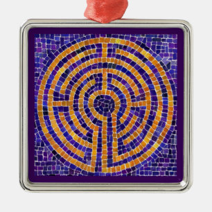 Ornamento cuadrado de LABYRINTH MOSAIC Premium
