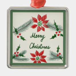 Ornamento cuadrado de navidad