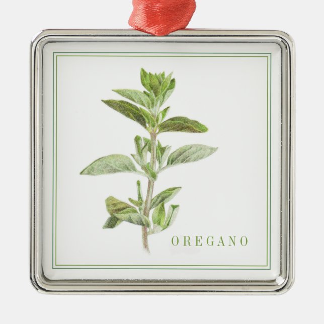 Ornamento cuadrado de OREGANO Premium FRESH (Frente)