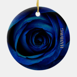 Ornamento cuadrado HAMbyWG - Rosa azul