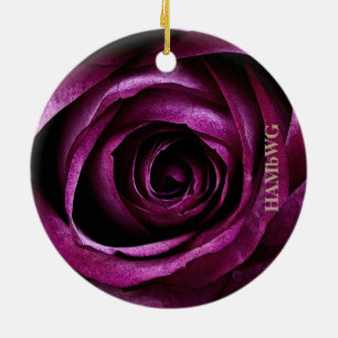 Ornamento cuadrado HAMbyWG - Rosa de frambuesa pin