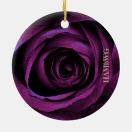 Ornamento cuadrado HAMbyWG - Rosa violeta
