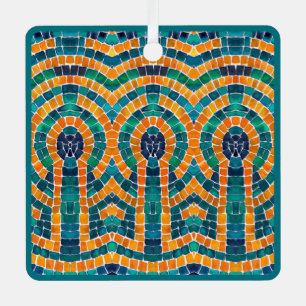 Ornamento cuadrado Metalizado MOSAIC