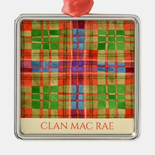 Ornamento cuadrado premium de CLAN MAC RAE