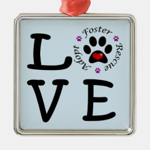 Ornamento cuadrado superior del amor animal del