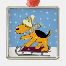 Ornamento cuadrado superior del dibujo animado del