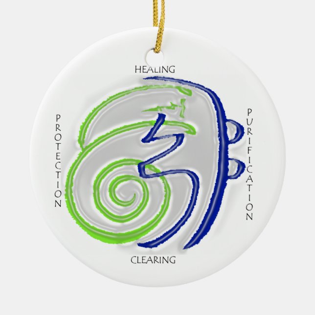 Ornamento curativo de Reiki (Frente)
