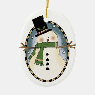 Ornamento cutáneo de snowman