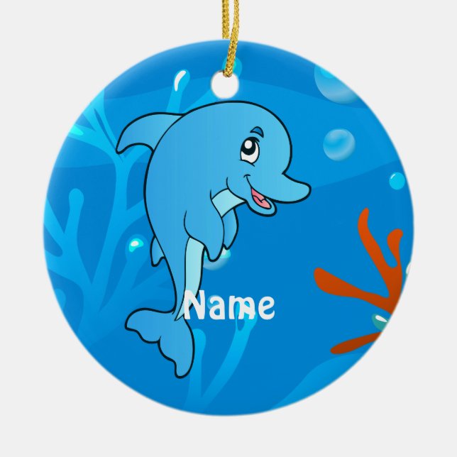 Ornamento Cute Dolphin Ocean Beach (Frente)