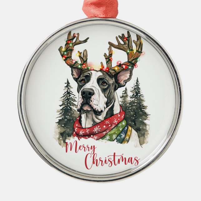 Ornamento Cute Great Dane (Frente)