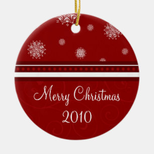 Ornamento de 2010 Felices Navidad