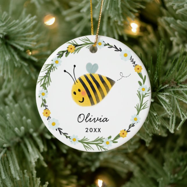 Ornamento de abeja para bebé | Regalo Baby Shower (Árbol)