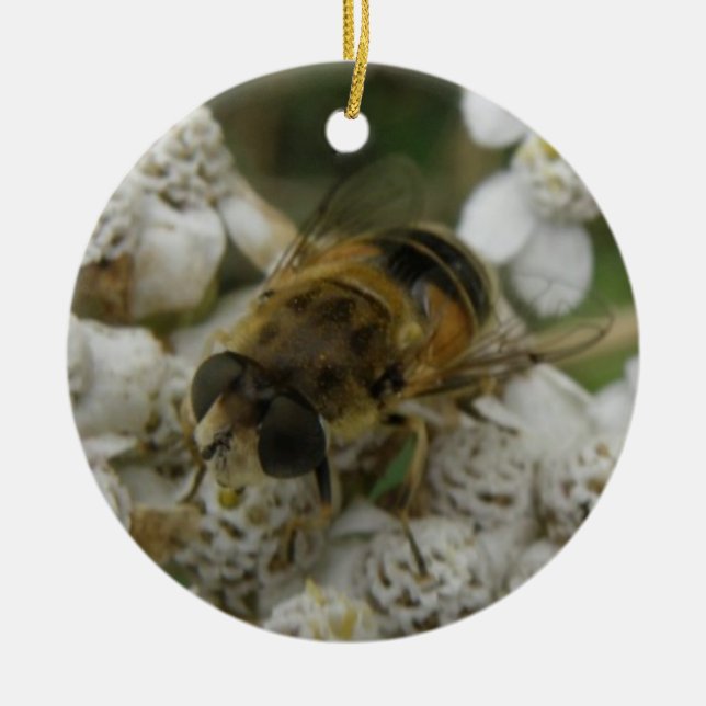 Ornamento de abejas y flores (Frente)