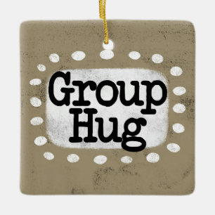Ornamento de abrazo de grupo