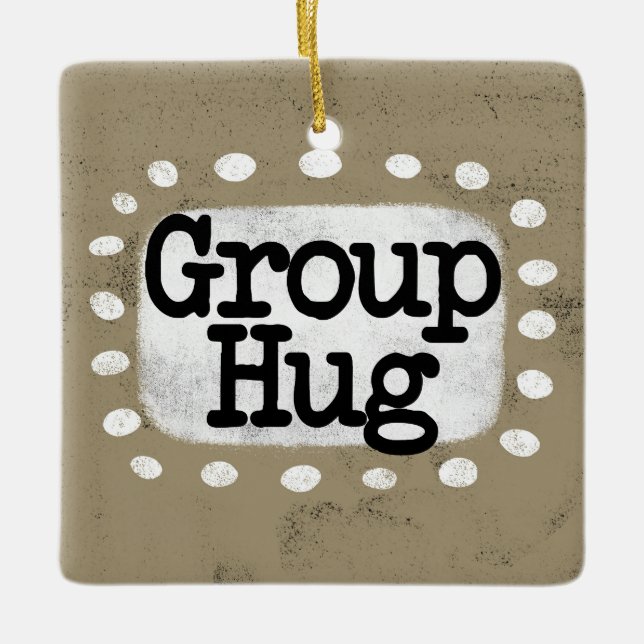 Ornamento de abrazo de grupo (Anverso)