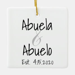 Ornamento de Abuela y Abuelo Primer Nieto