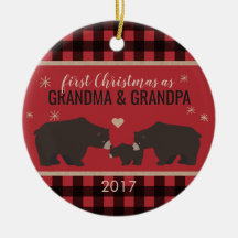 Ornamento de abuelos colocados personalizados