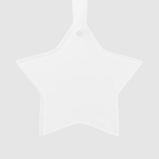 Ornamento de acrílico de la estrella