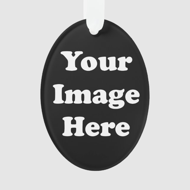 Ornamento de acrílico oval del árbol de la (Anverso)