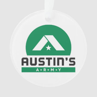 Ornamento de acrílico valiente y fuerte