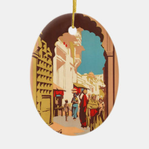 Ornamento de afiches de viaje de la India