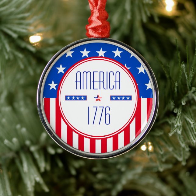 Ornamento de American Patriotic 1776 (Árbol)