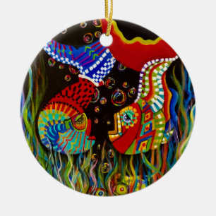 ornamento de amigos de alpaca fisha