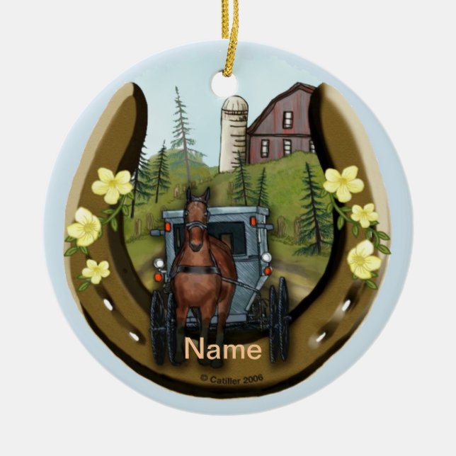 Ornamento de Amish Road Trip (Frente)
