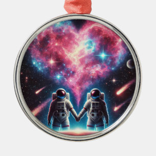 Ornamento de amor astronauta