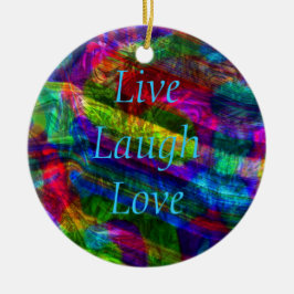 Ornamento de amor de Live Laugh