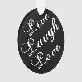 Ornamento de amor de Live Laugh