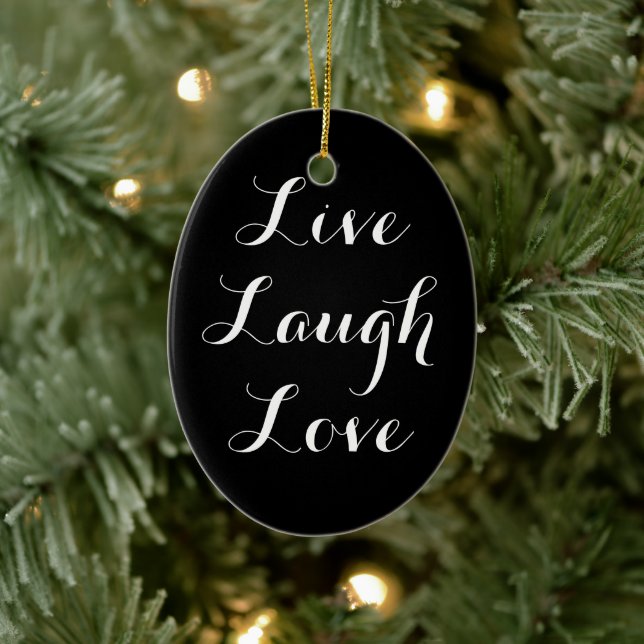 Ornamento de amor de Live Laugh (Árbol)