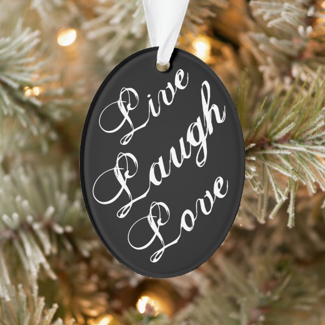 Ornamento de amor de Live Laugh 2020 (Árbol)
