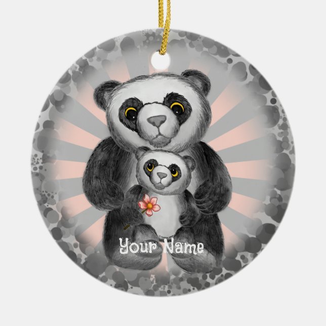 Ornamento de amor Panda Bear (Frente)