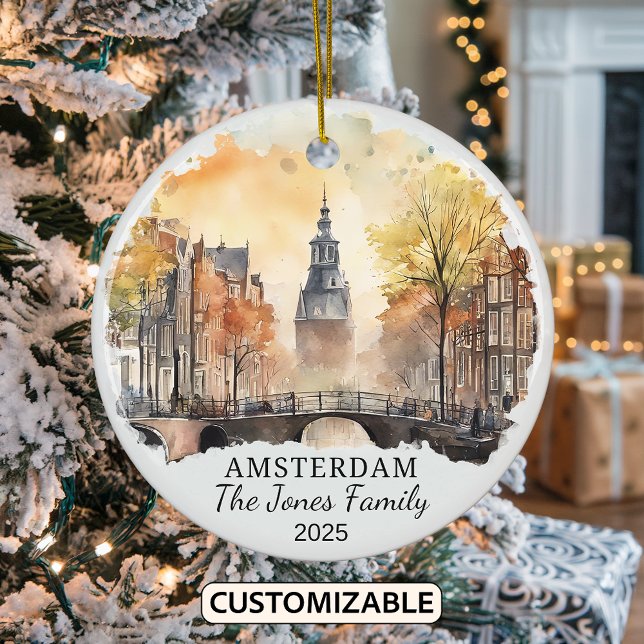 Ornamento de Amsterdam personalizado, regalo de lo (Subido por el creador)