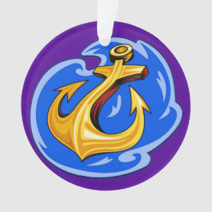 Ornamento de ancla náutica