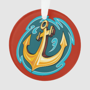 Ornamento de ancla náutica