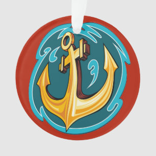 Ornamento de ancla náutica