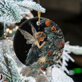 Ornamento de ángel de hadas de árbol de Navidad -