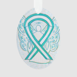 Ornamento de ángel de la cinta de sensibilización 