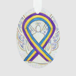 Ornamento de ángel de la cinta de sensibilización 