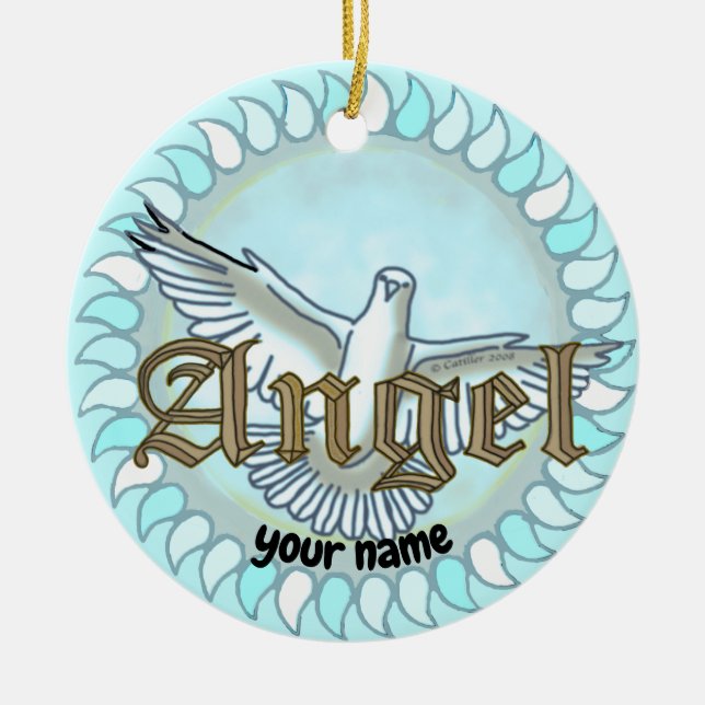 Ornamento de Angel Dove (Frente)