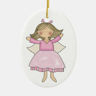 Ornamento de Angel rosa