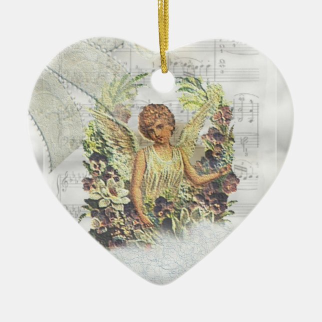 Ornamento de ángeles de época (Frente)