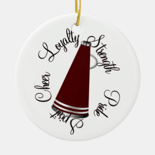 Ornamento de animador del personalizado Maroon Meg