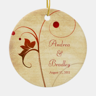 Ornamento de aniversario o Boda de Vines & Berries